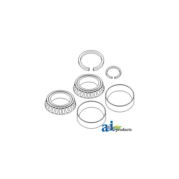 Bearing, Tapered Roller Kit, Clean Grain Gearbox 3" x3" x7"